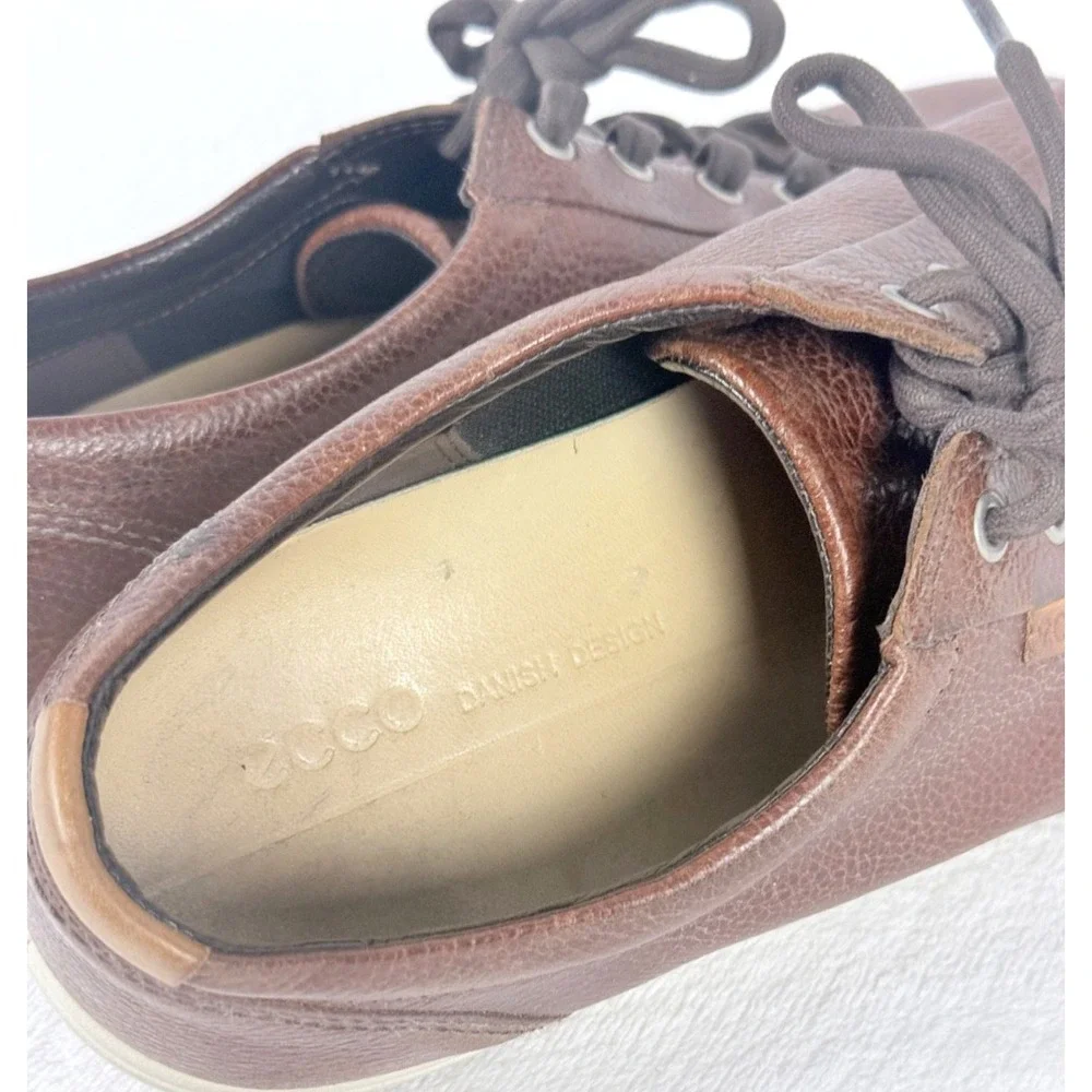 Ecco SOFT 7 Street Sneakers Shoes Brown Comfort Men's Size EU 45. US 11